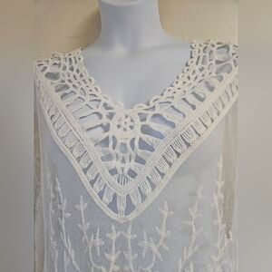 Kaktus - Cover Up Dress Crochet Lace  100%Cotton L‐LX